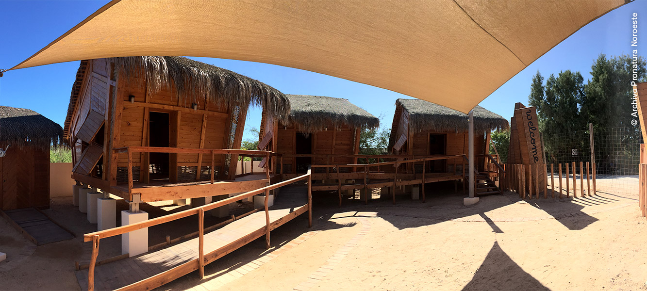 Panorámica del Centro de Atención a Visitantes en Cabo Pulmo