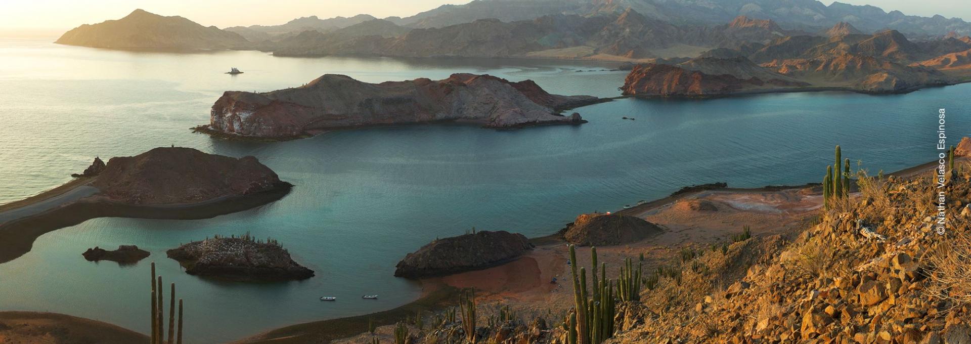 Vista panorámica de Bahia de Los Angeles