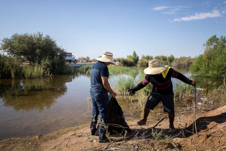 Limpieza en Vado Carranza
