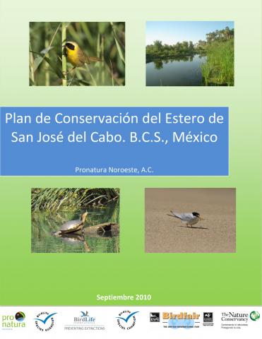 Plan de Conservación del Estero de San José del Cabo, Baja California Sur