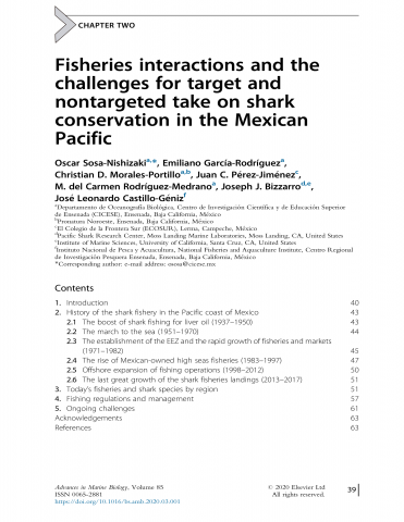 Fisheries interactions and the challenges for target and nontargeted take on shark conservation in the Mexican Pacific